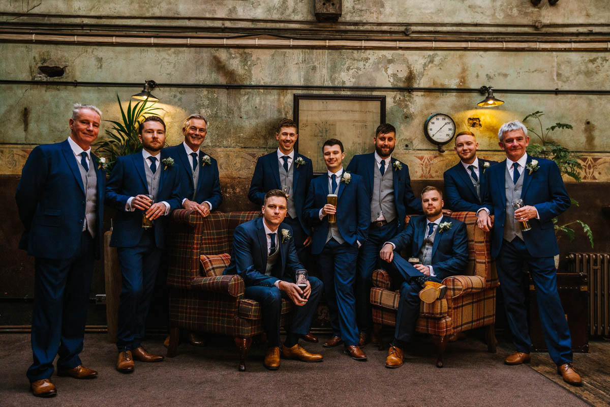 Holmes Mill groomsmen wedding 