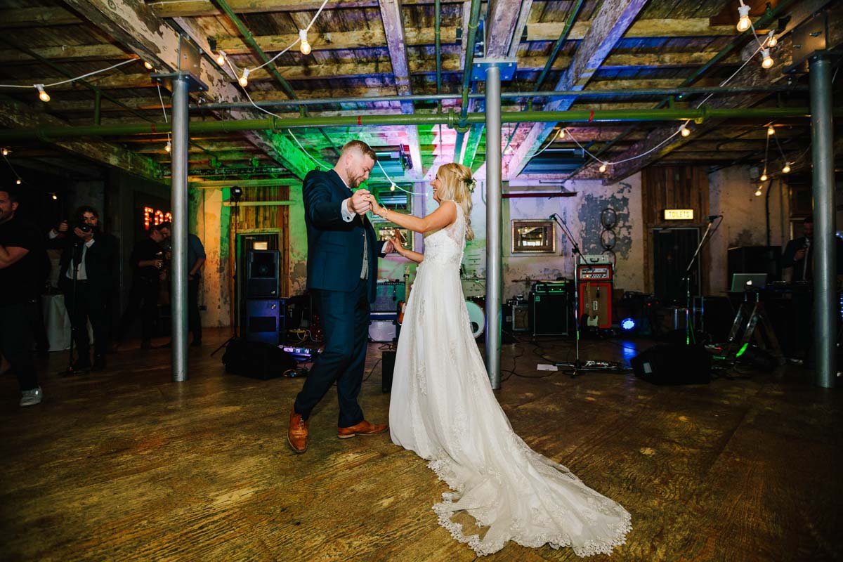 Holmes Mill bride groom live music first dance