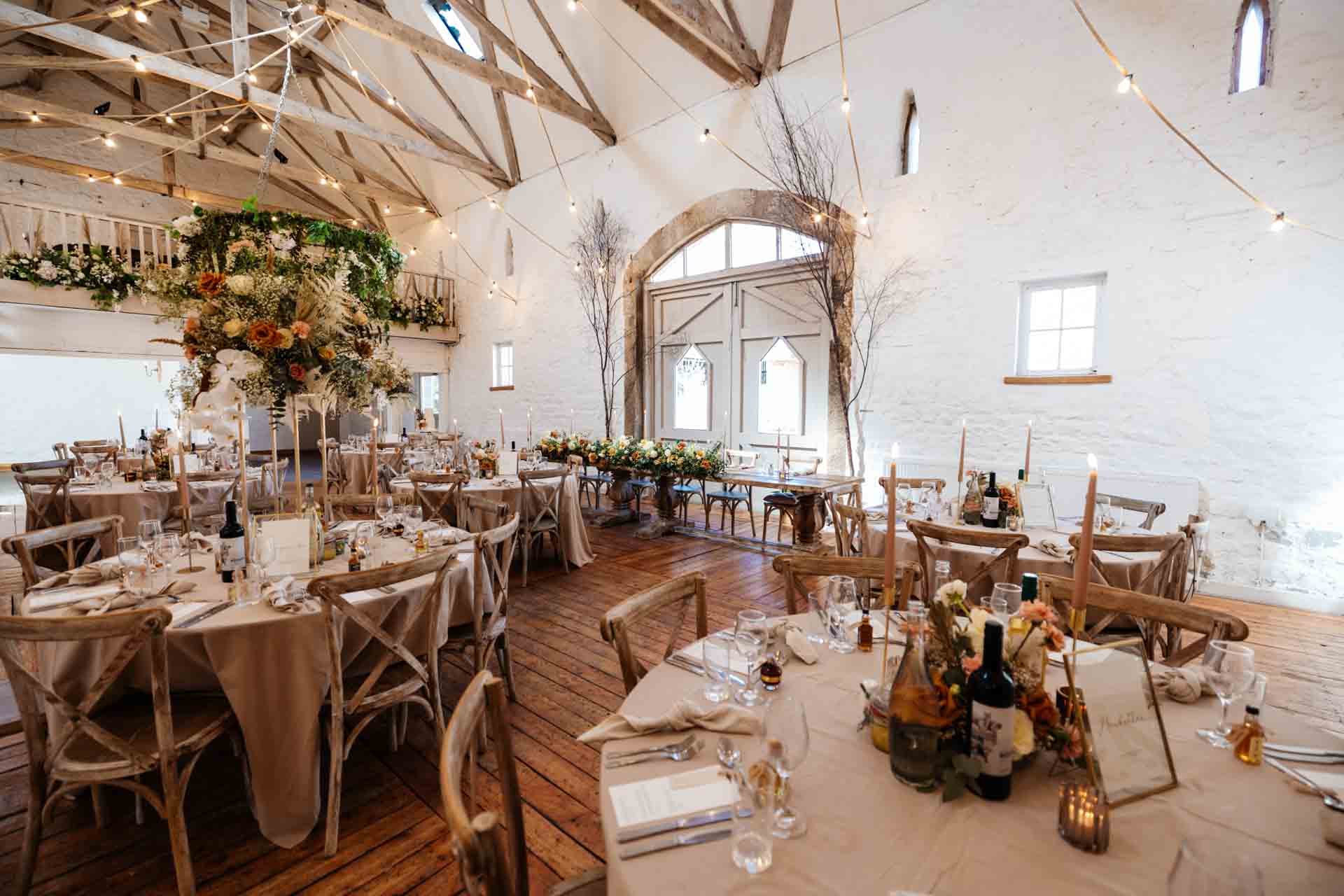 interior wedding design wyresdale park candles rustic