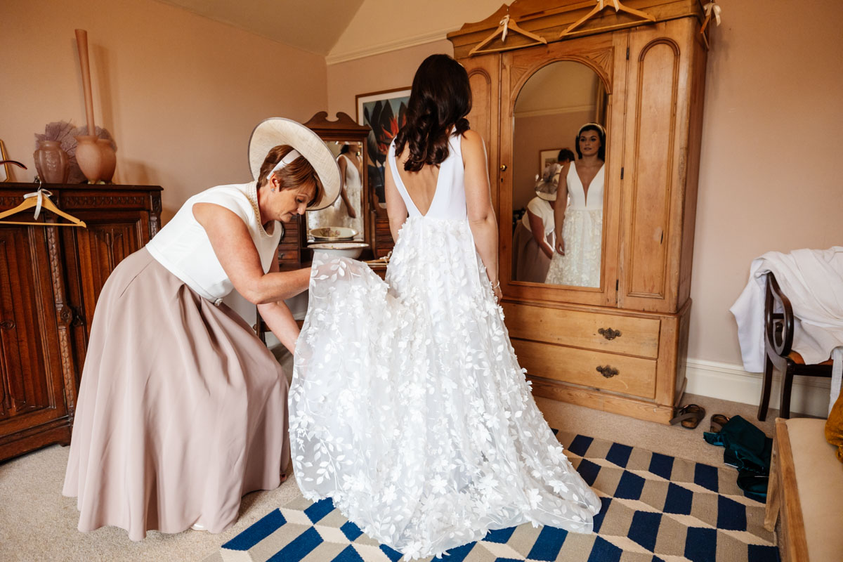 bride dress Wyresdale park wedding Photography