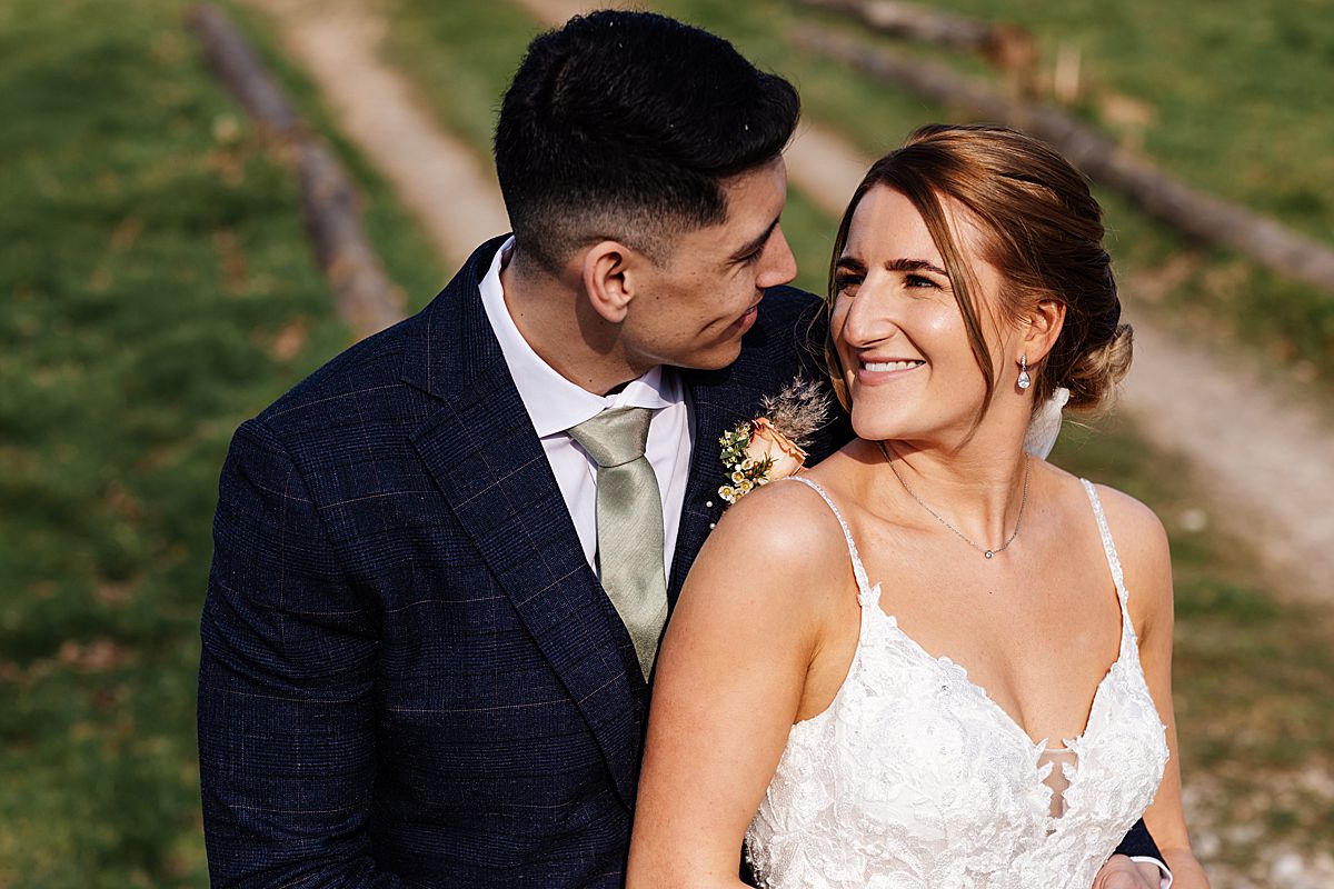 wyresdale park bride groom sunset portraits 