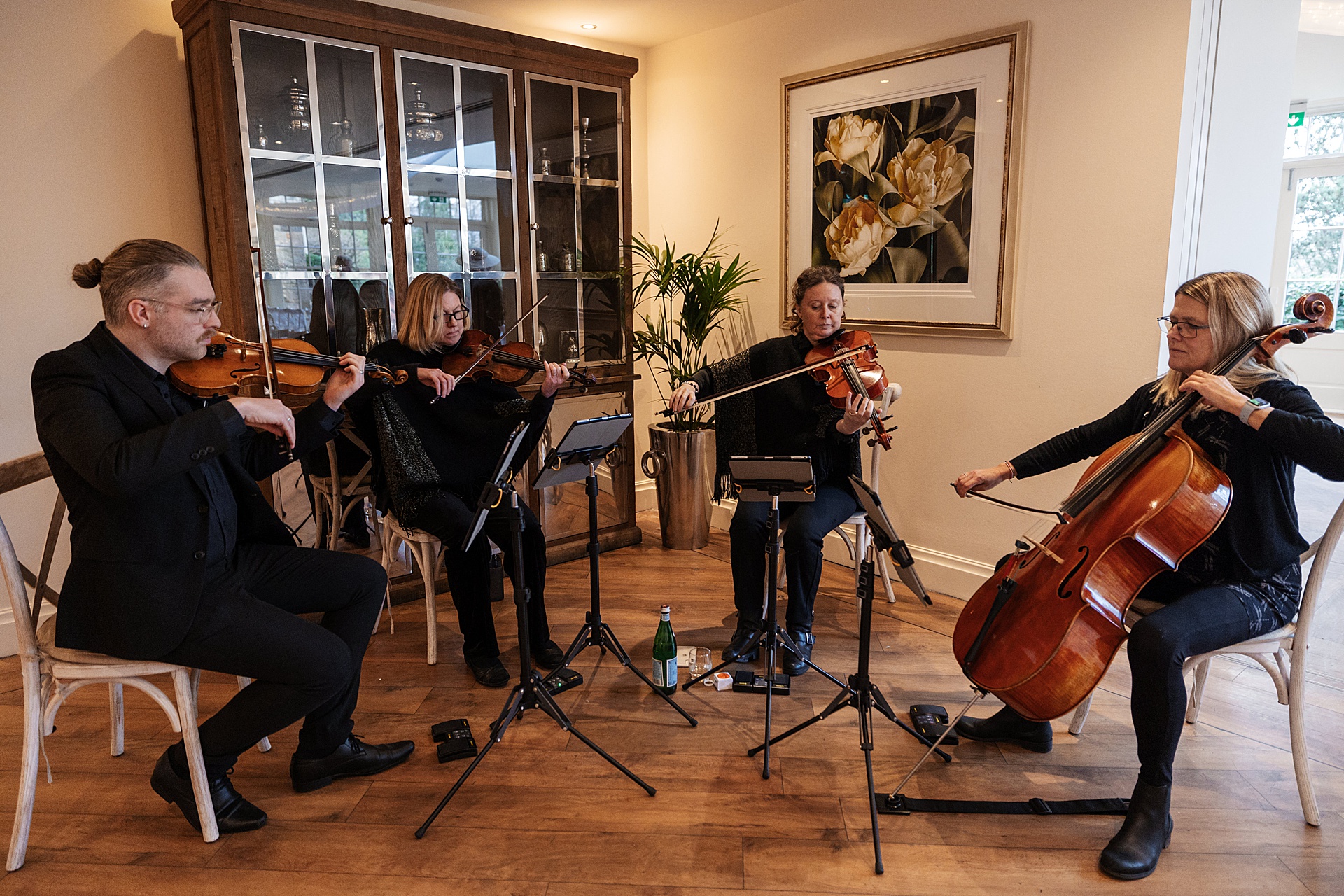 wedding venue mitton hall hotel string quartet