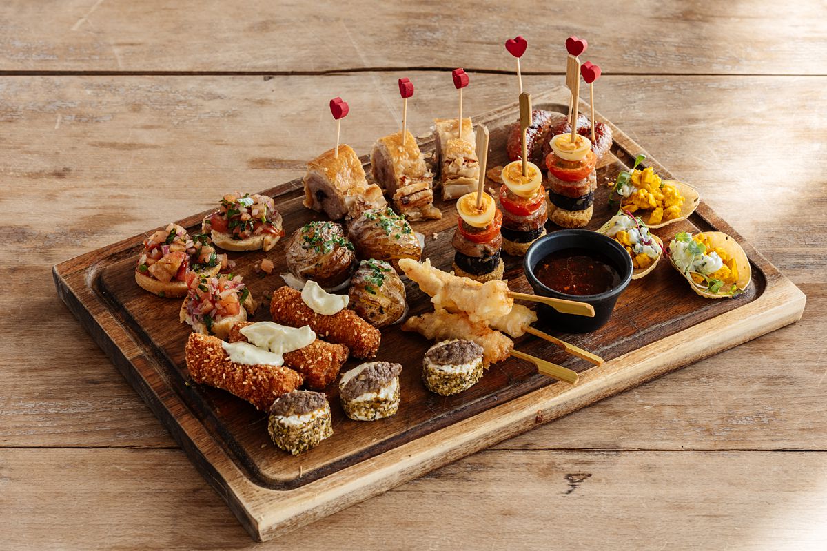 Bashall Barn food menu canapes 2025 