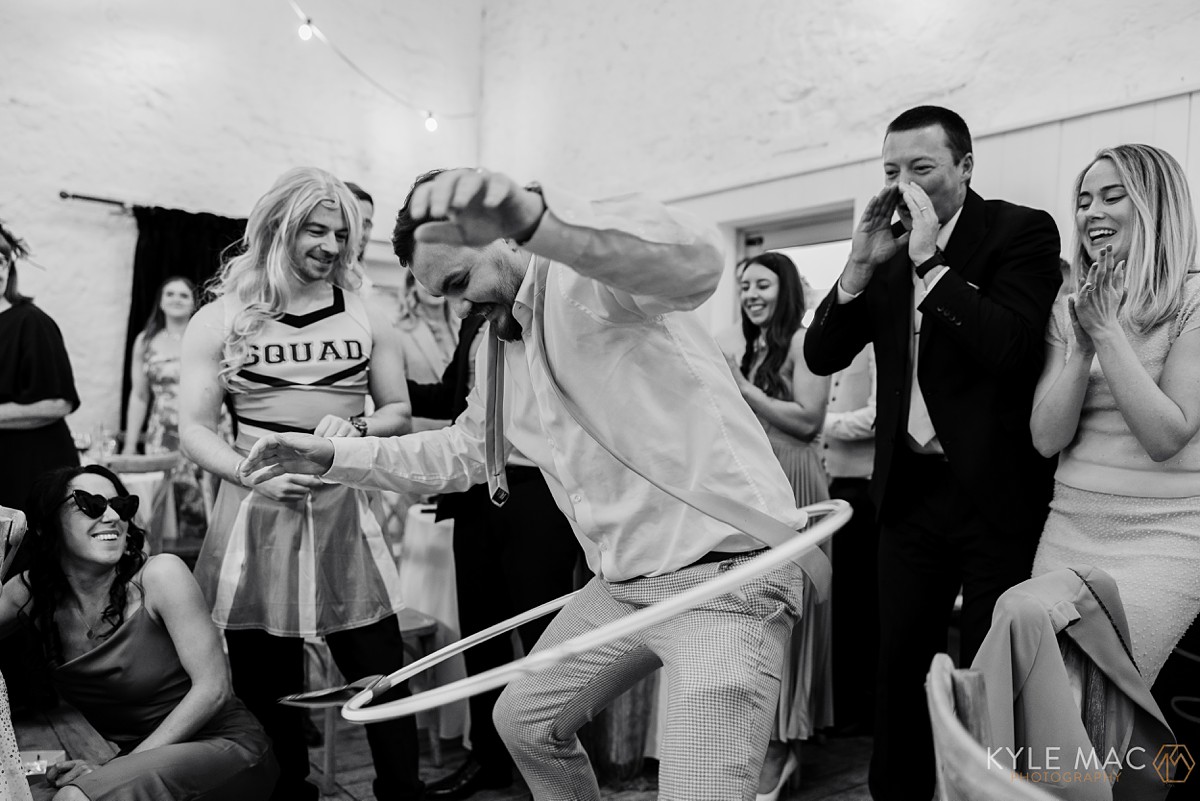 wedding guests playing bingo at wyresdale park