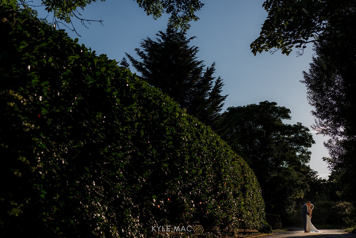 The Barn at Morleys Hall wedding sunset photography