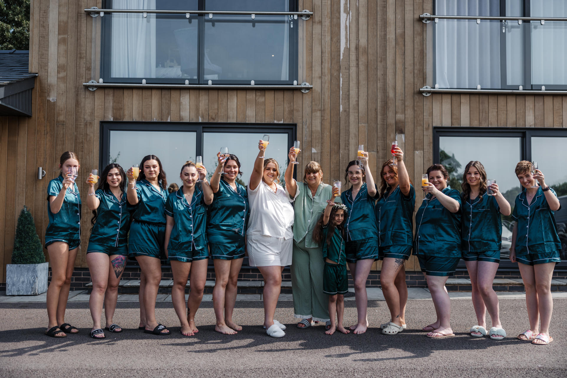 bridesmaid's celebrating before the wedding ceremony  West Tower