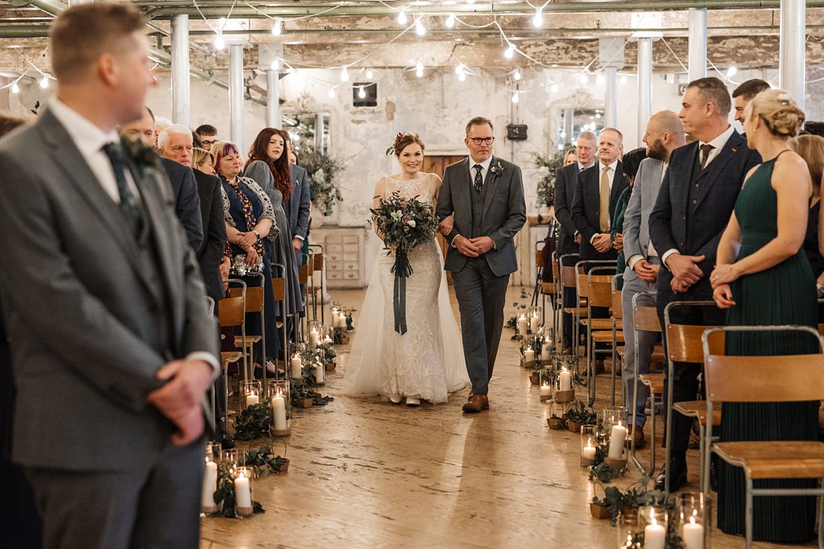 ceremony Holmes Mill wedding venue 