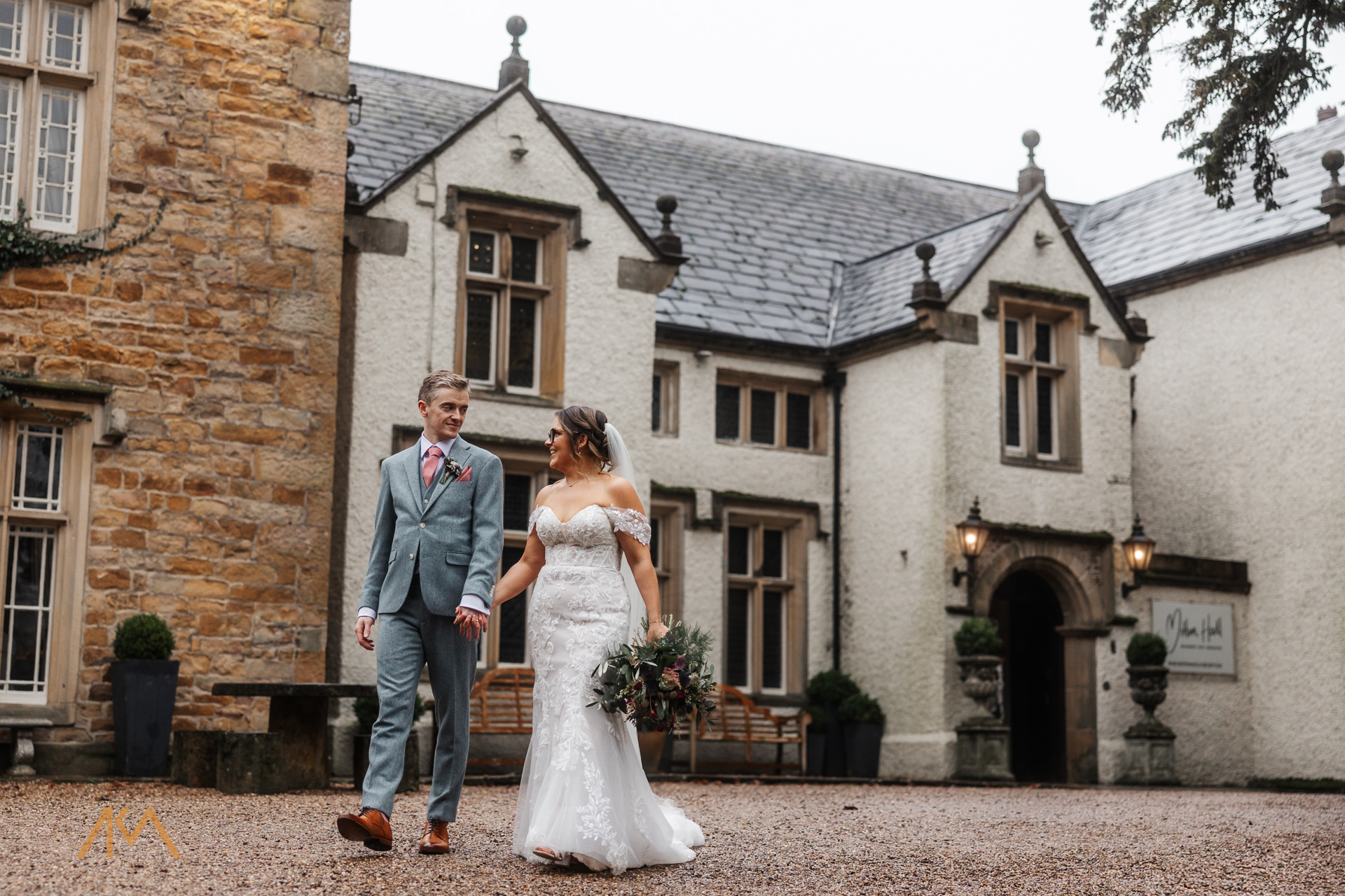 Magical Winter Wedding Photography at Mitton Hall