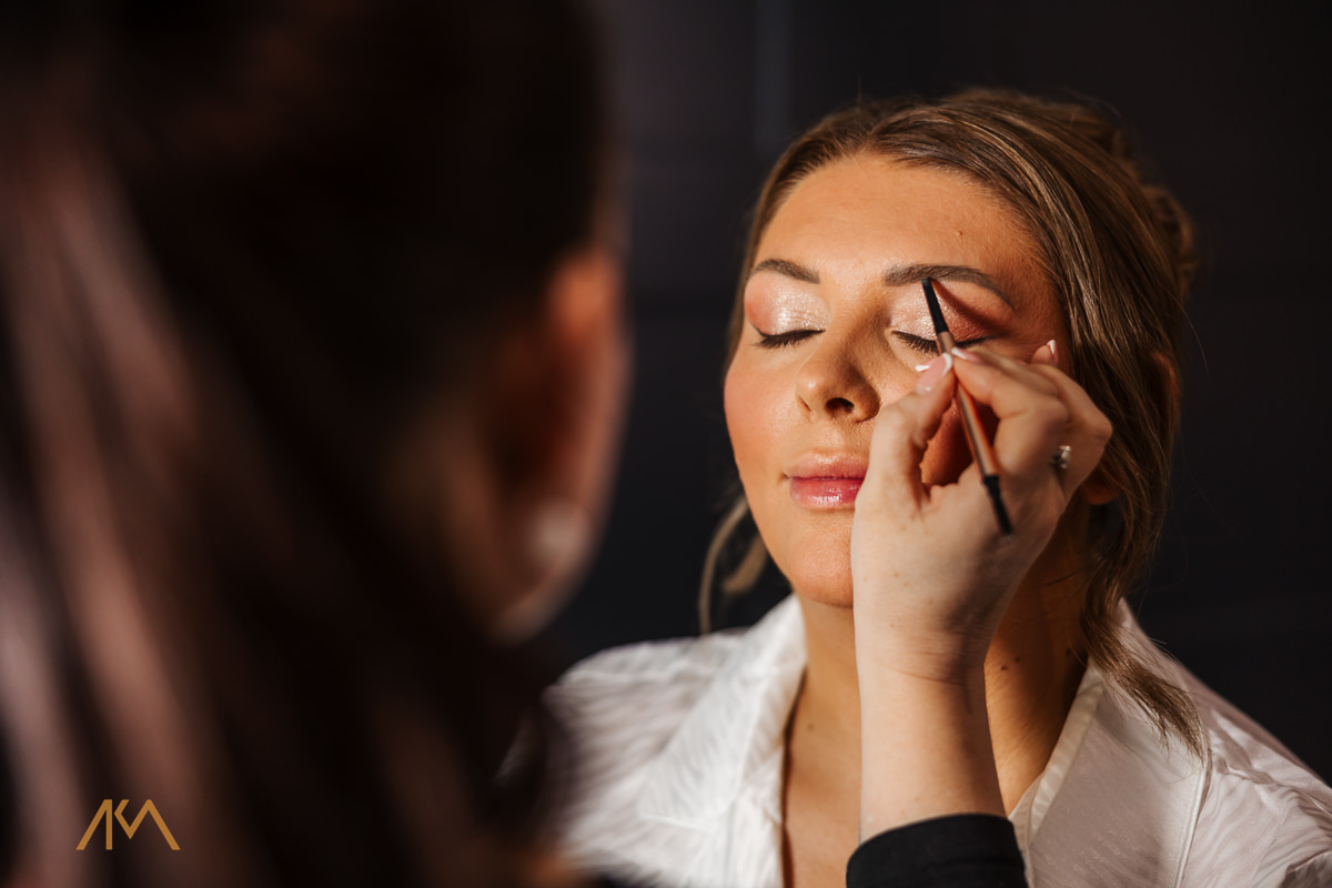 bridal prep makeup eyebrows mma